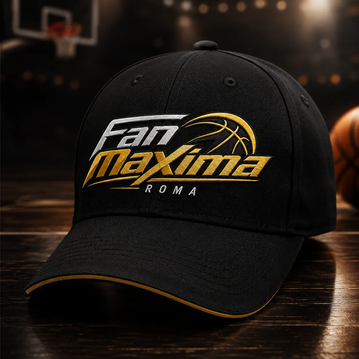 Cappellino nero Fan Maxima Roma