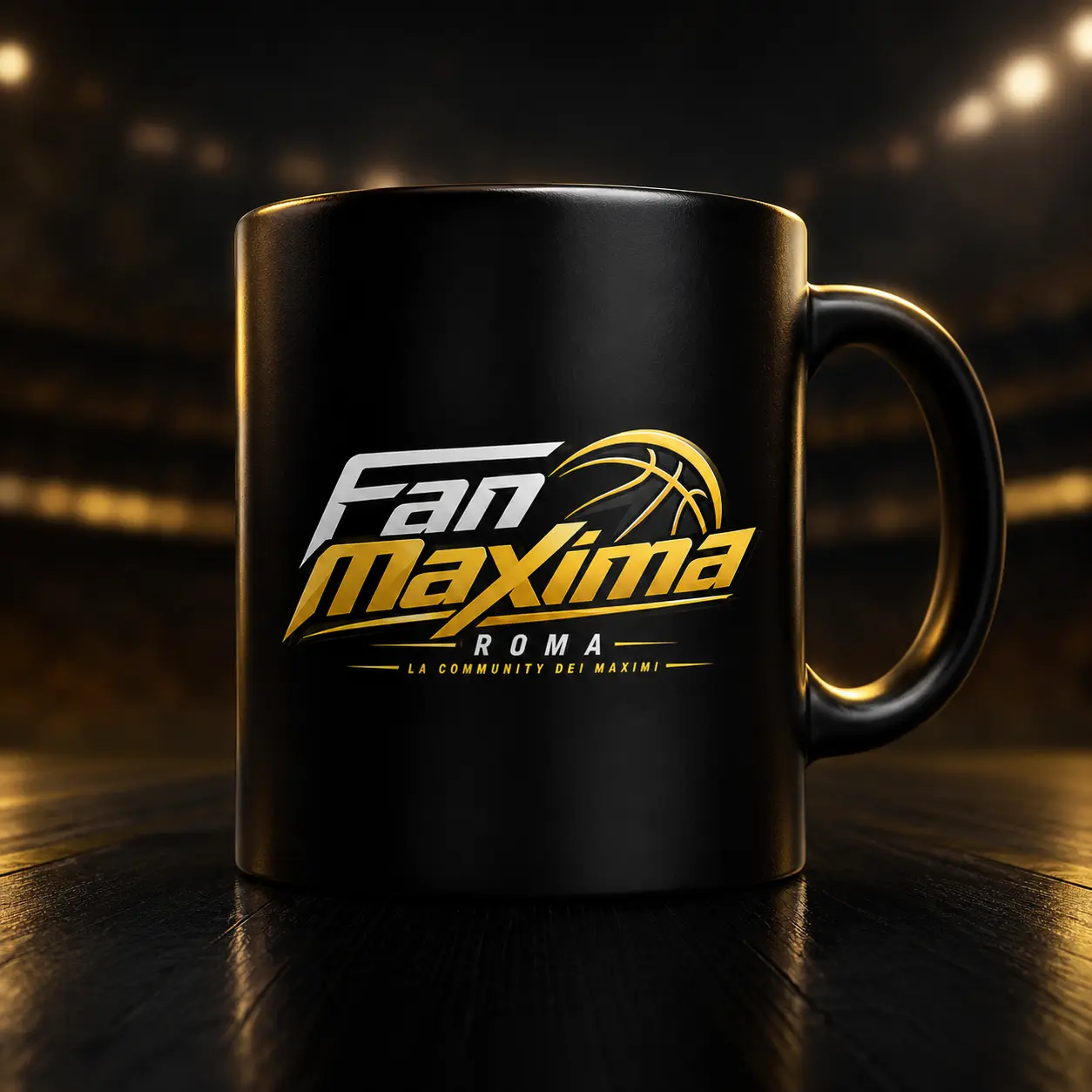 Tazza nera Fan Maxima Roma