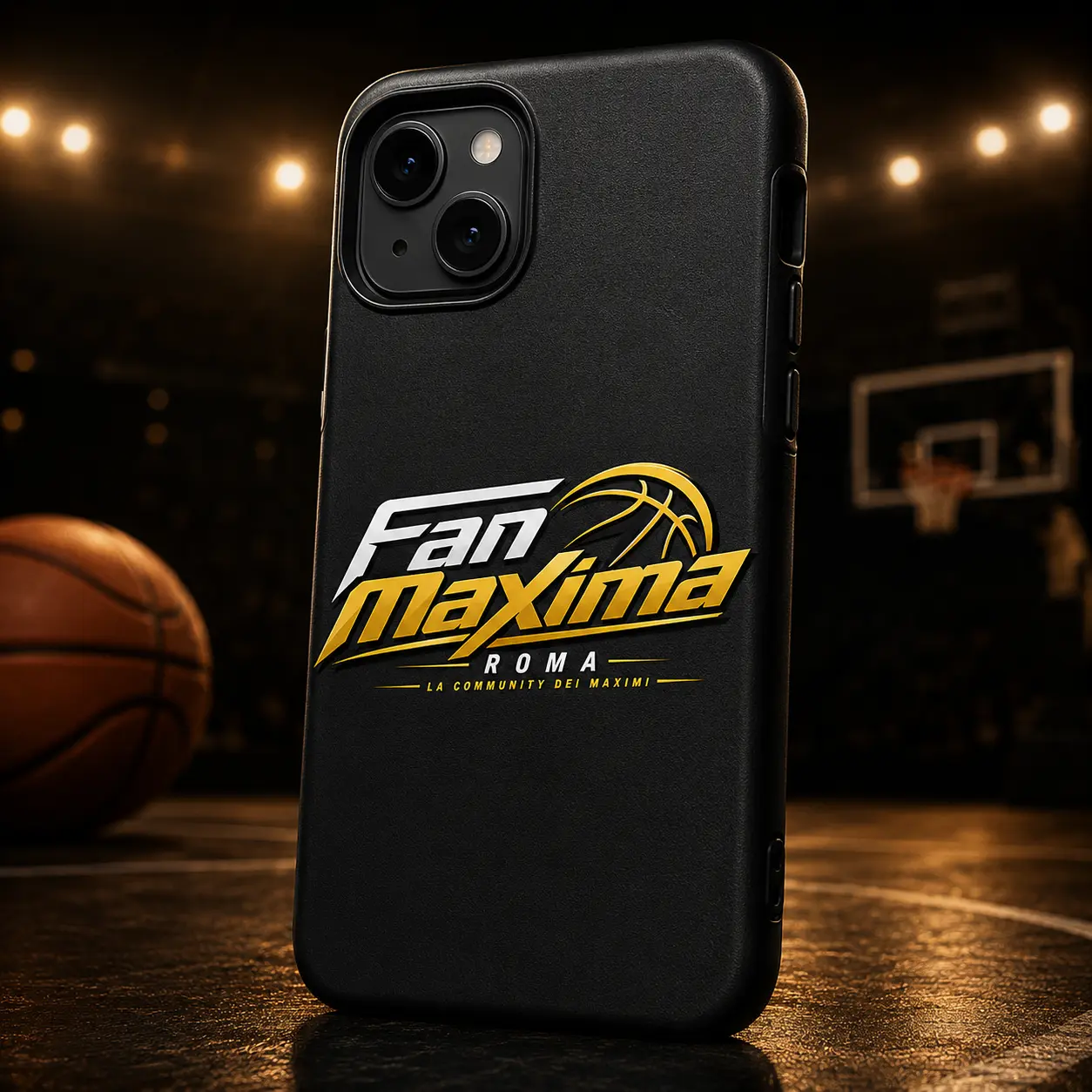 Cover telefono nera Fan Maxima Roma